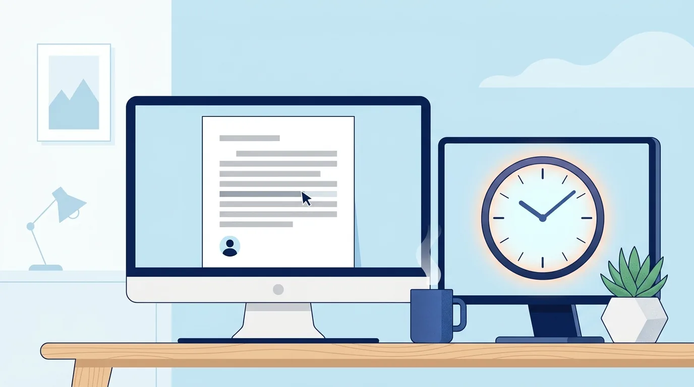 Always-On Desk Clock in a Browser Tab
